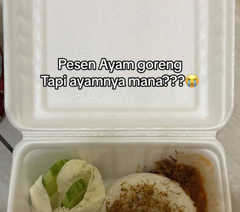 Apes Banget, Pria Ini Pesan Nasi dan Ayam Goreng Tapi Malah Enggak Dapat Ayamnya