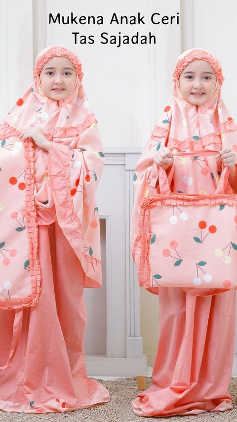 4. Mukena Anak Ceri Tas Sajadah<br>