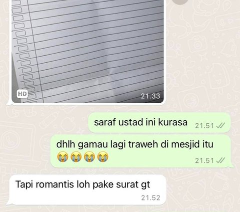 Viral Curhatan Wanita Tak Mau Tarawih di Masjid Lagi usai Dapat Surat dari Pria, Isinya Tak Diduga