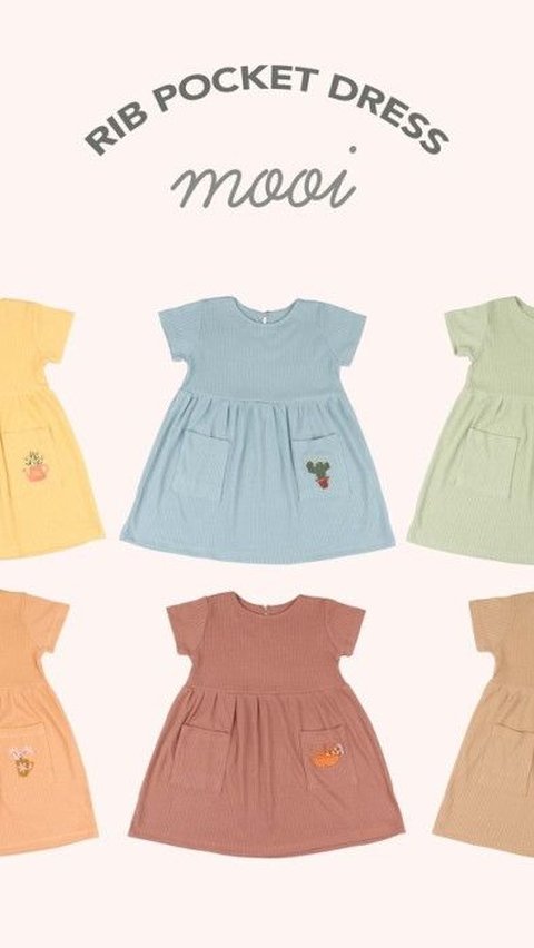 2. Rib Pocket Dress untuk Penampilan Sehari-hari yang Simpel