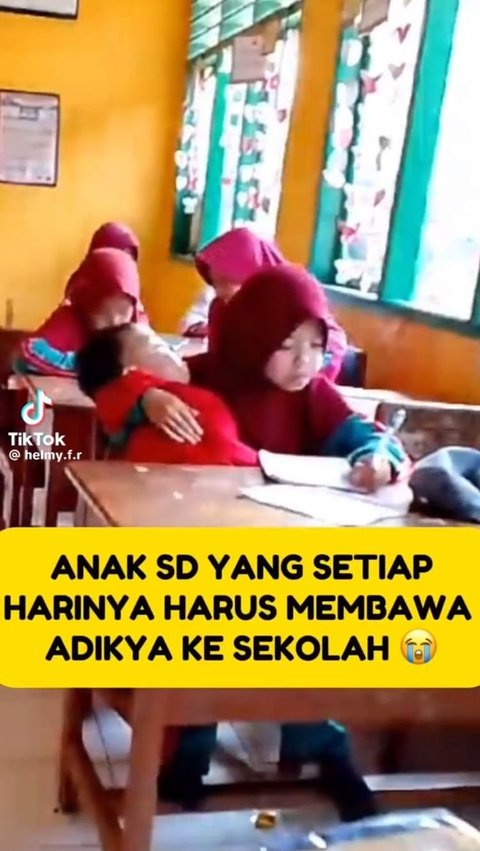 Kisah Haru Nuraeni, Anak SD di Sinjai Barat yang Harus Bawa Adiknya ke Sekolah usai Ibunya Meninggal