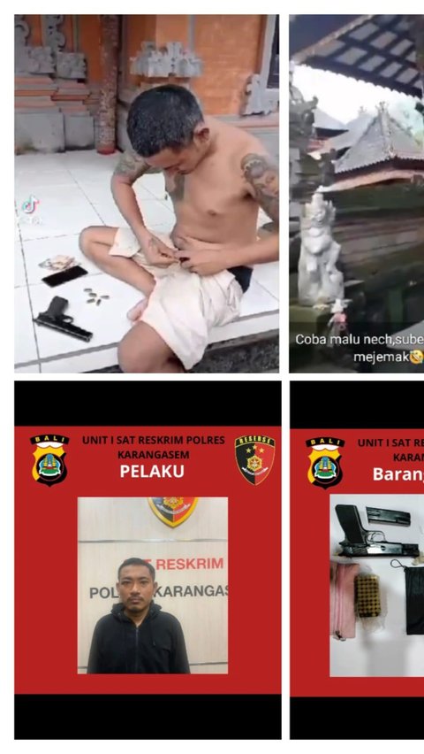 Viral Pria di Bali Pamer Pistol di Medsos, Berujung Diringkus Polisi