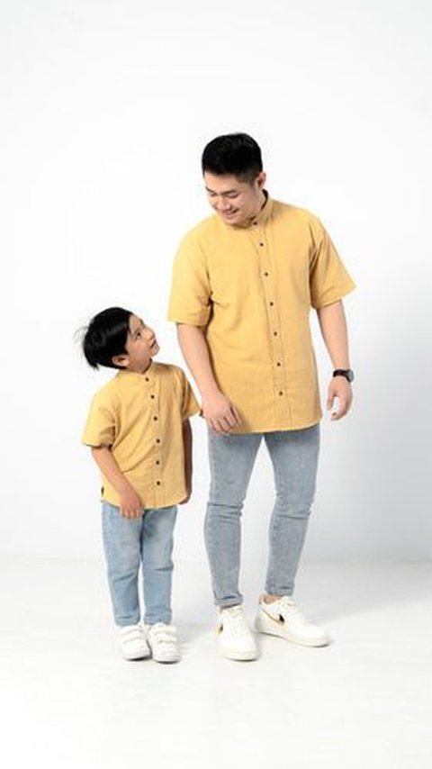 5. Baju Koko Couple Terbaru Ayah dan Anak Tufy Series