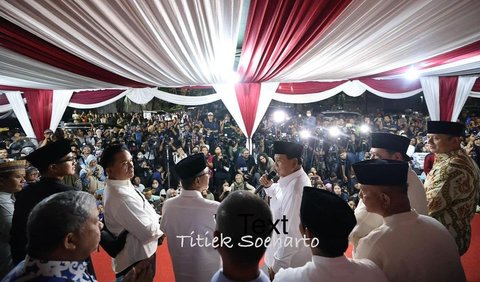 Selain itu, terdapat doa spesial pula yang disampaikan oleh Titiek untuk Mas Bowo, panggilan akrab Titiek ke Prabowo Subianto.<br>