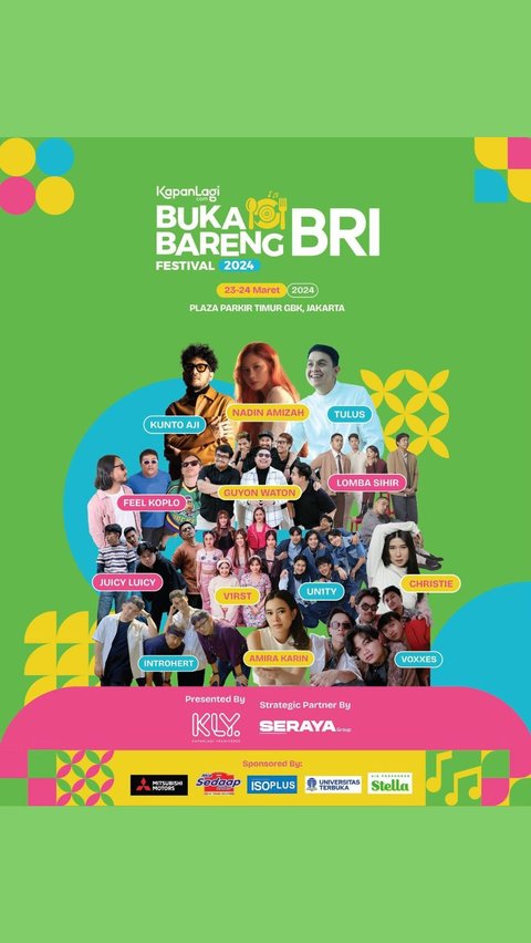 Siap-Siap Rasakan Keseruan di KapanLagi Buka Bareng BRI Festival 2024, Ada Deretan Selebriti Keren yang Bakal Hadir Lho