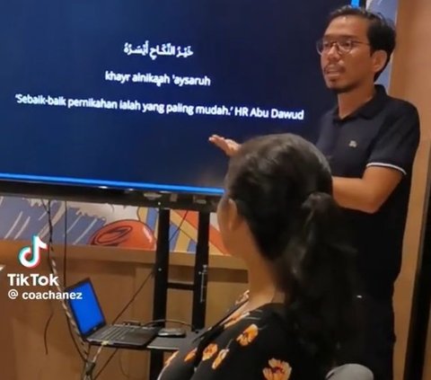 Momen Wanita Ajak Pacarnya ‘Presentasi’ untuk Dapatkan Restu Orang Tua, Aksinya Viral