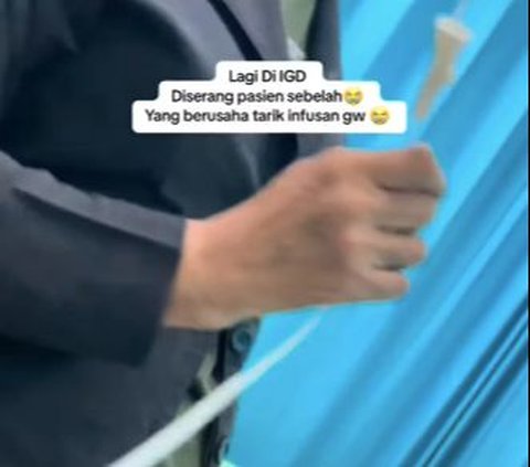 Detik-Detik Pasien Pria di IGD 'Diserang' oleh Pasien Sebelahnya, ini yang Hampir Terjadi pada Infusnya Sampai Teriak Panggil Suster