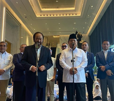 Surya Paloh Sapa Prabowo: Kami Kedatangan Presiden Terpilih