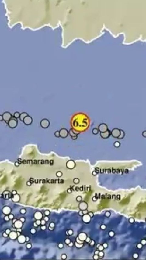 Gempa Kedua di Tuban Magnitudo 6,5 Terasa di Jateng, Jakarta, Hingga Kalsel