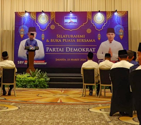 FOTO: SBY dan AHY Hadiri Buka Puasa Bersama Partai Demokrat