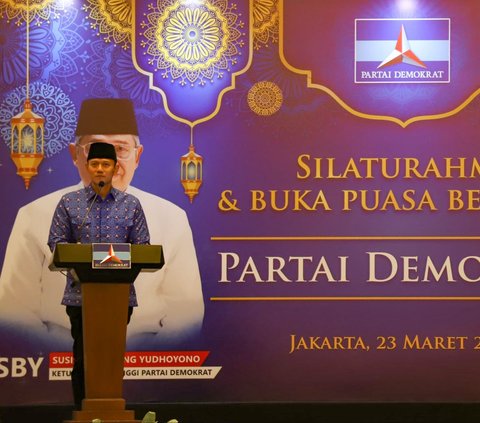 FOTO: SBY dan AHY Hadiri Buka Puasa Bersama Partai Demokrat