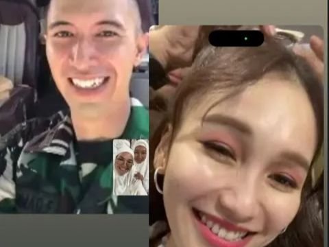 Berseragam Loreng, Potret Calon Suami Ayu Ting Ting Lagi Tugas Wajahnya Dibilang Beda