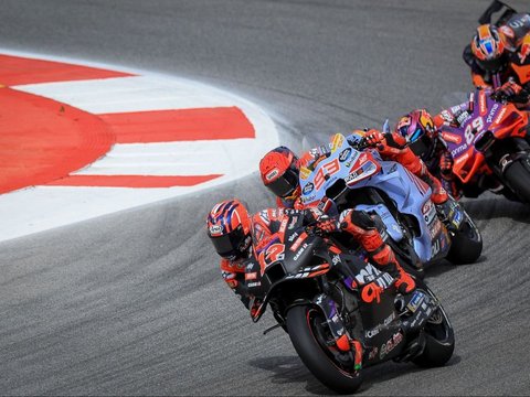 FOTO: Senyum Semringah Marc Marquez Usai Tampil Ganas dan Sukses Raih Podium Perdana bersama Ducati di MotoGP Portugal 2024