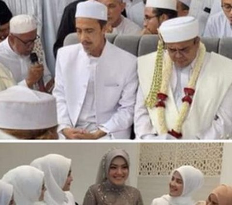 A Series of Moments from the Marriage of Habib Rizieq and Syarifah Mona with a 27-Year Age Gap, Turns Out to be the Niece of the Late Wife