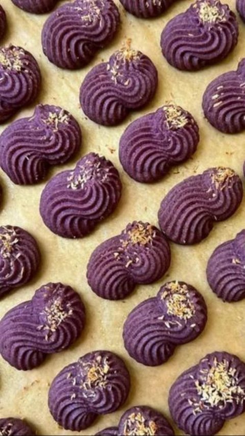 6. Ide Kue Lebaran Modern Kekinian: Taro Cookies<br>