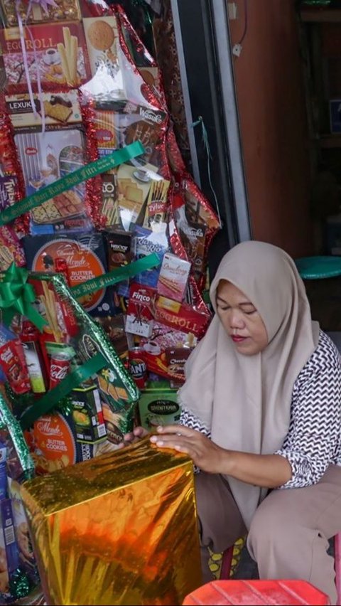 FOTO: Dua Pekan Jelang Lebaran, Pedagang Parcel Mulai Bermunculan di Barito