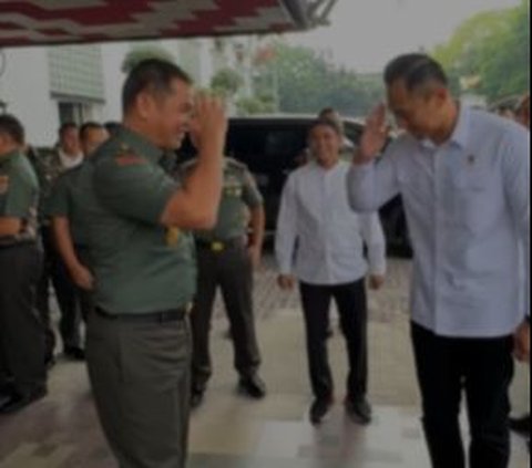 Momen Jenderal Maruli Hormat ke 'Juniornya' Menteri AHY saat Datangi Mabes TNI AD, Disambut Hangat Anak Buah Kasad