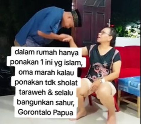 Sebuah keluarga yang diketahui memiliki keturunan Gorontalo-Papua viral usai membagikan momen saat seorang anggota keluarganya yang beragama muslim baru saja pulang dari tarawih.<br>