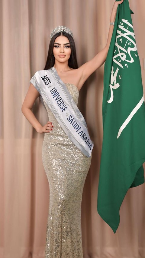 Portrait of Rumy Al-Qahtani, Contestant of Miss Universe 2024 from Saudi Arabia, First Time in History