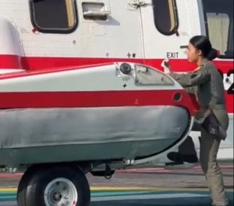 Satu-satunya Mekanik Wanita Helikopter Kepresidenan, Sosok Letda Natasha Morin Curi Perhatian