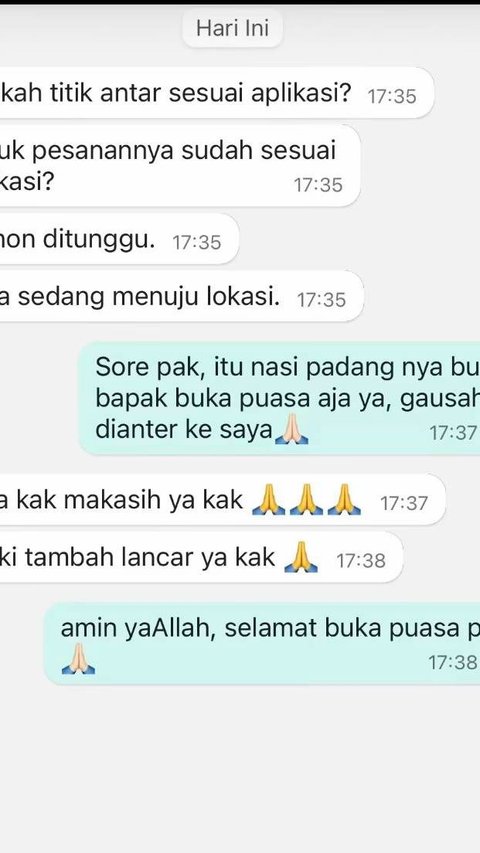 Wanita Ini Beri Makanan Buka Puasa untuk Pengemudi Ojol yang Terima Pesanannya, Aksinya Tuai Pujian Warganet