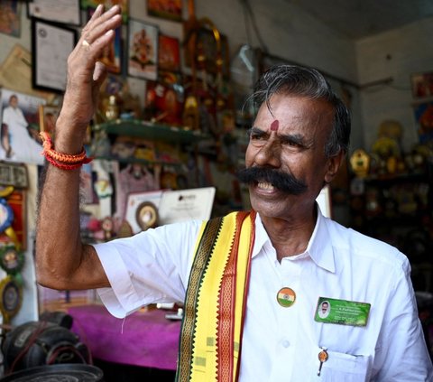 FOTO: Pantang Menyerah, Pria India Ini 238 Kali Gagal di Pemilu dan Siap Maju Lagi