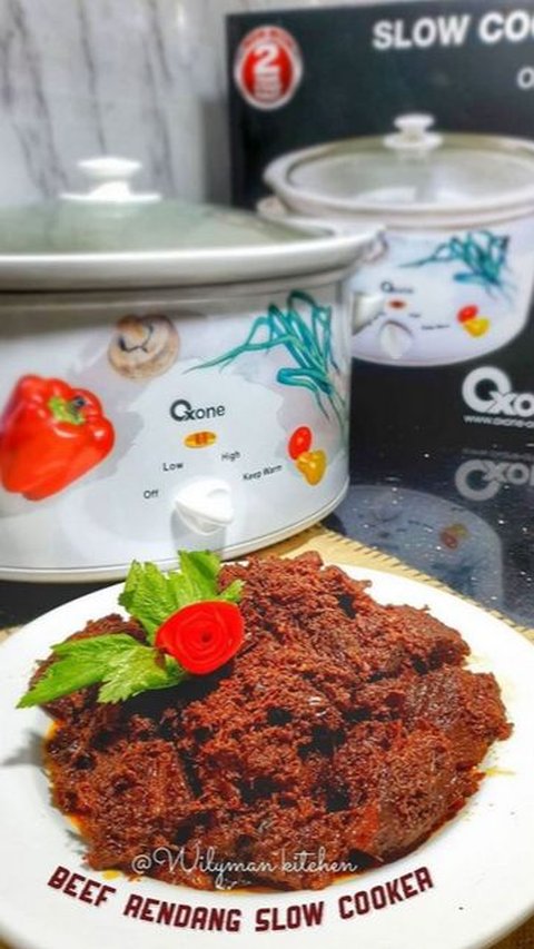 6. Resep Rendang Daging Sapi Slow Cooker<br>