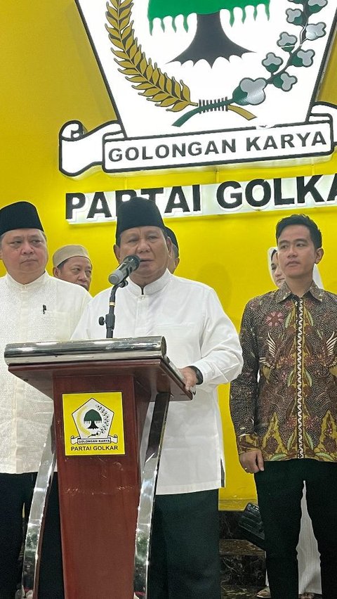 Prabowo Ungkap Peran Golkar di Pilpres 2024