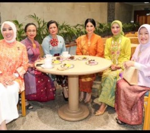 Kini jadi Ibu Menteri, Gaya Elegan Annisa Pohan Dampingi Iriana Jokowi Belanja UMKM, Penampilannya jadi Sorotan