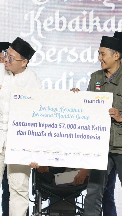 Mandiri Group Provides Assistance to 57 Thousand Orphans and the Needy During Ramadan.