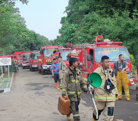 Update Kebakaran Gudang Amunisi Kodam Jaya, Mobil Damkar Ditarik dari Lokasi