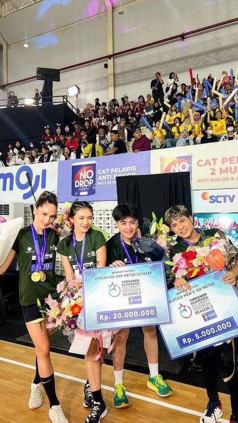 Kali ini, Jirayut memenangkan Athletics Men’s 100 Meter dan membawa pulang medali emas bersama Cinta Laura, Rassya Hidayah, dan Anissa Aziza.
