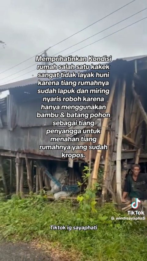 Bikin Sedih, Begini Kondisi Rumah Kakek Lamatta yang Nyaris Roboh