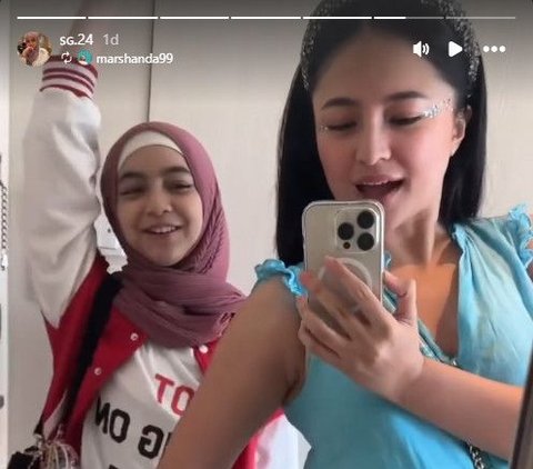 Potret Marshanda Bareng Sienna Nonton Konser Taylor Swift di Singapura, Momen Ibu dan Anak Menggemaskan Bak Bestie