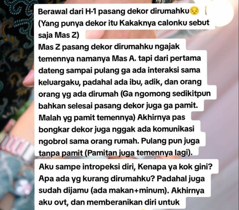 Kisah Wanita yang Gagal Nikah H-1 karena Masalah Sepele, Berawal dari Kritik Sikap Calon Kakak Ipar