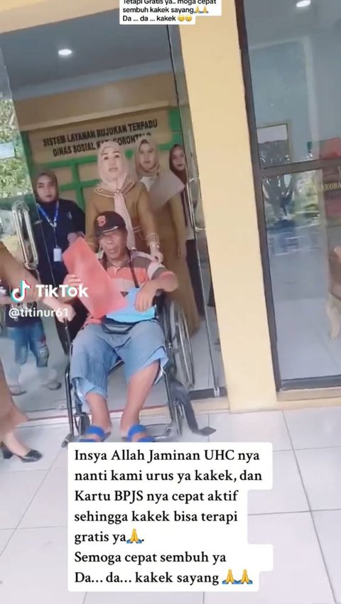 Kakek Alami Stroke Ringan Pakai Tongkat Datang Sendiri ke Dinsos, Akui Ingin Urus BPJS Biar Bisa Berobat