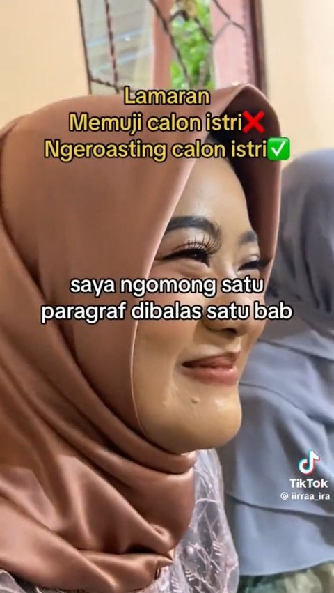 Viral Momen Pria Roasting Calon Istrinya saat Lamaran, Bikin Ngakak