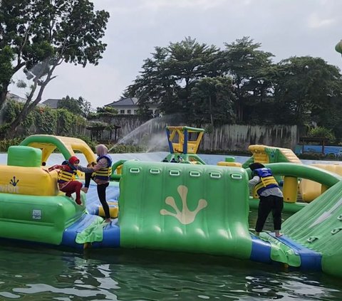 Pertama di Pulau Jawa, Wahana Mendebarkan di Atas Danau Bogor, Sensasi Seru Bak Ninja Air