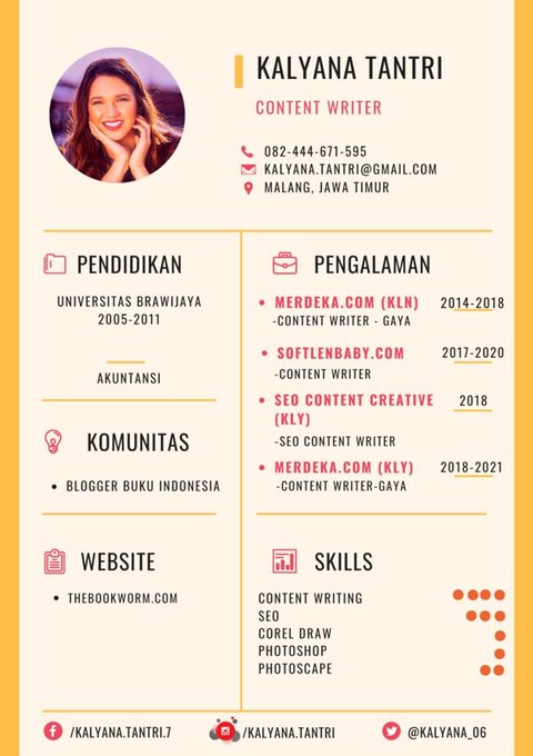 20 Contoh CV Formal, Modern, & Kreatif dalam Bahasa Indonesia serta Inggris
