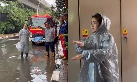 Dicintai Rakyat, Ini Potret Tina Toon Pakai Mantel Tinjau Lokasi Banjir