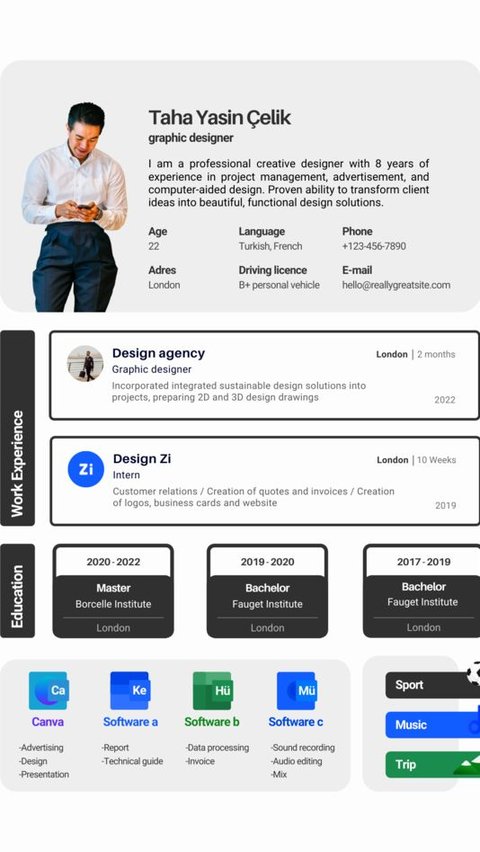 20 Contoh CV Formal, Modern, & Kreatif dalam Bahasa Indonesia serta Inggris