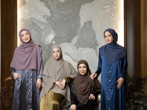 Potret Natasha Rizky Jalani Pemotretan Terbaru Bareng Sahabat, Penampilannya Adem Banget dengan Hijab Syar'i