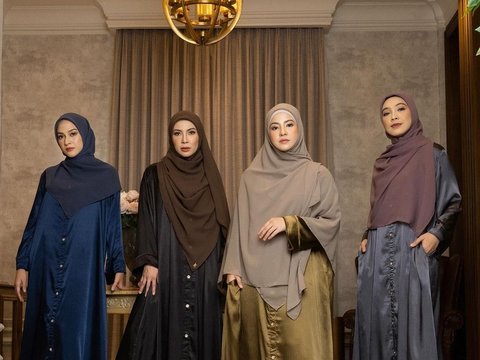 Potret Natasha Rizky Jalani Pemotretan Terbaru Bareng Sahabat, Penampilannya Adem Banget dengan Hijab Syar'i