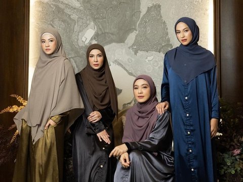 Potret Natasha Rizky Jalani Pemotretan Terbaru Bareng Sahabat, Penampilannya Adem Banget dengan Hijab Syar'i