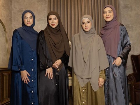 Potret Natasha Rizky Jalani Pemotretan Terbaru Bareng Sahabat, Penampilannya Adem Banget dengan Hijab Syar'i