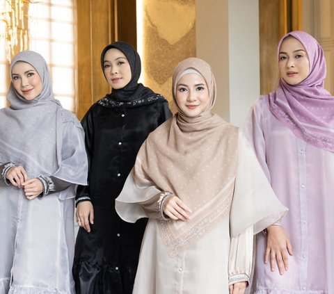 Potret Natasha Rizky Jalani Pemotretan Terbaru Bareng Sahabat, Penampilannya Adem Banget dengan Hijab Syar'i