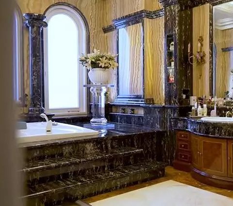 Portrait of Dave Stanley's Super Luxurious Celebrity TikTok House, Resembling a Roman Palace