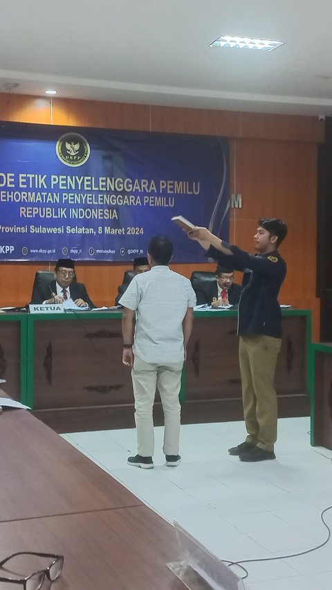 Dituduh Manipulasi Hasil Verifikasi PKN dan Partai Ummat, Komisioner KPU Pangkep Jalani Sidang Etik