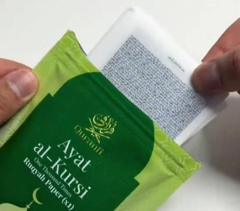 Viral Ayat Kursi Sachet, Claimed to be Used for Self-Ruqyah, Netizens: 'Is it considered polytheism?'
