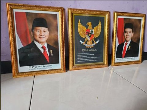 The results of the 2024 Presidential Election have not been announced, but a photo of Prabowo-Gibran as President and Vice President has already been printed